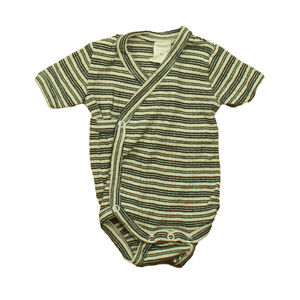Kate Quinn Organics Boys Black Stripe Onesie size: 0-3 Months